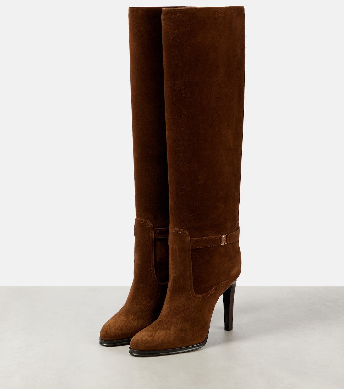 Stivali Diane 100 in suede | Saint Laurent