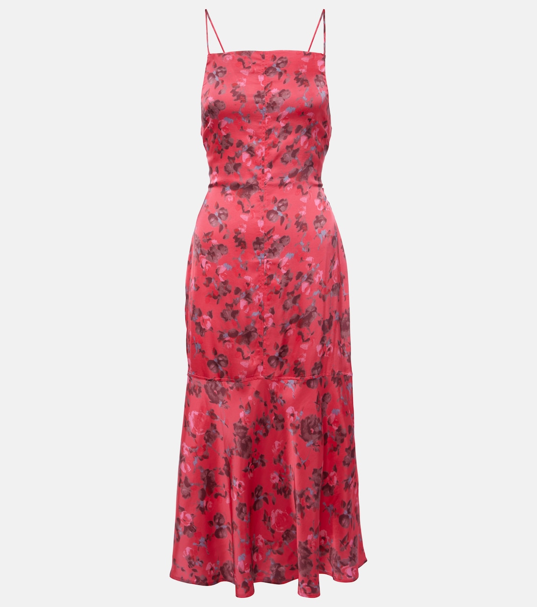 Midikleid aus Satin | Ganni