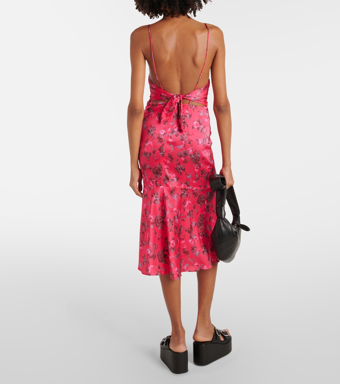Midikleid aus Satin | Ganni