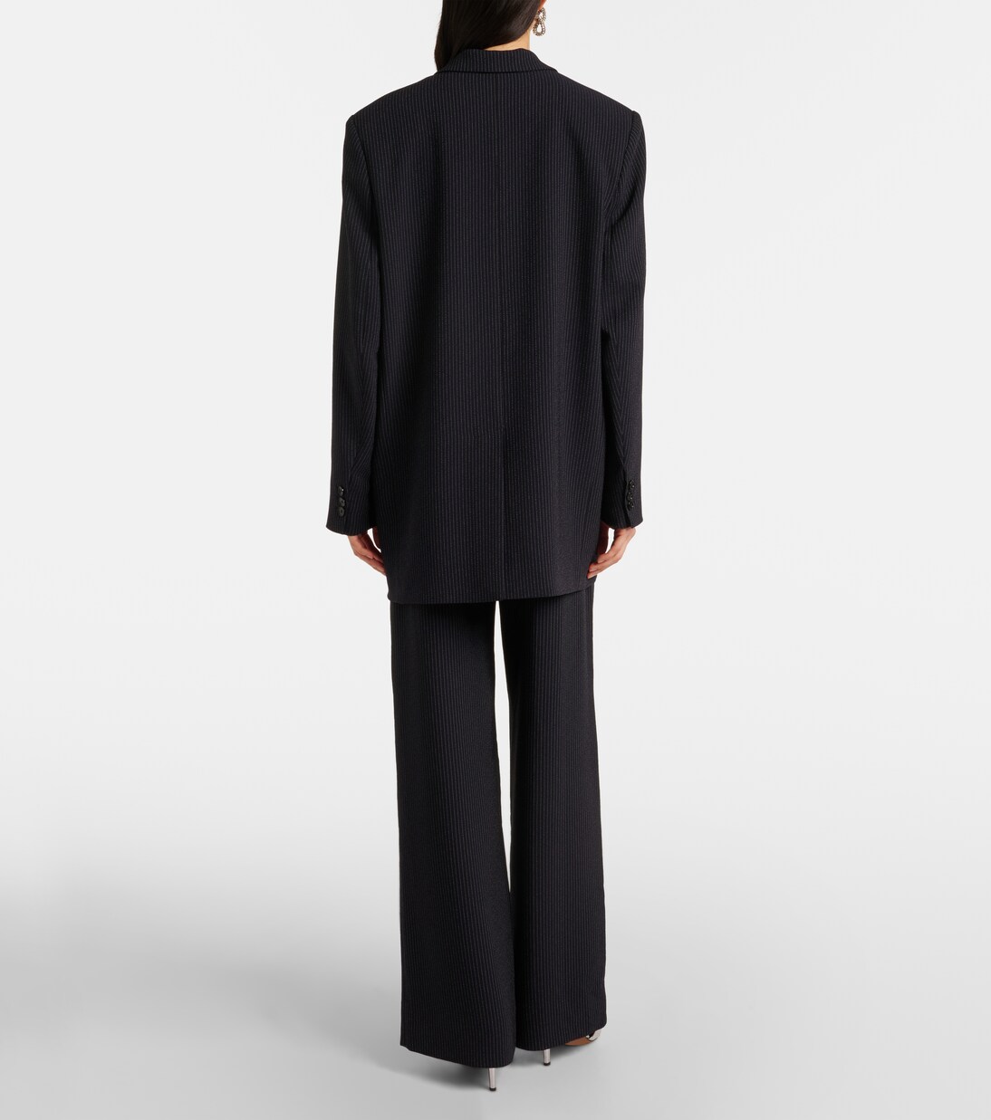 Blazer Oceanyga in crêpe a righe | Isabel Marant