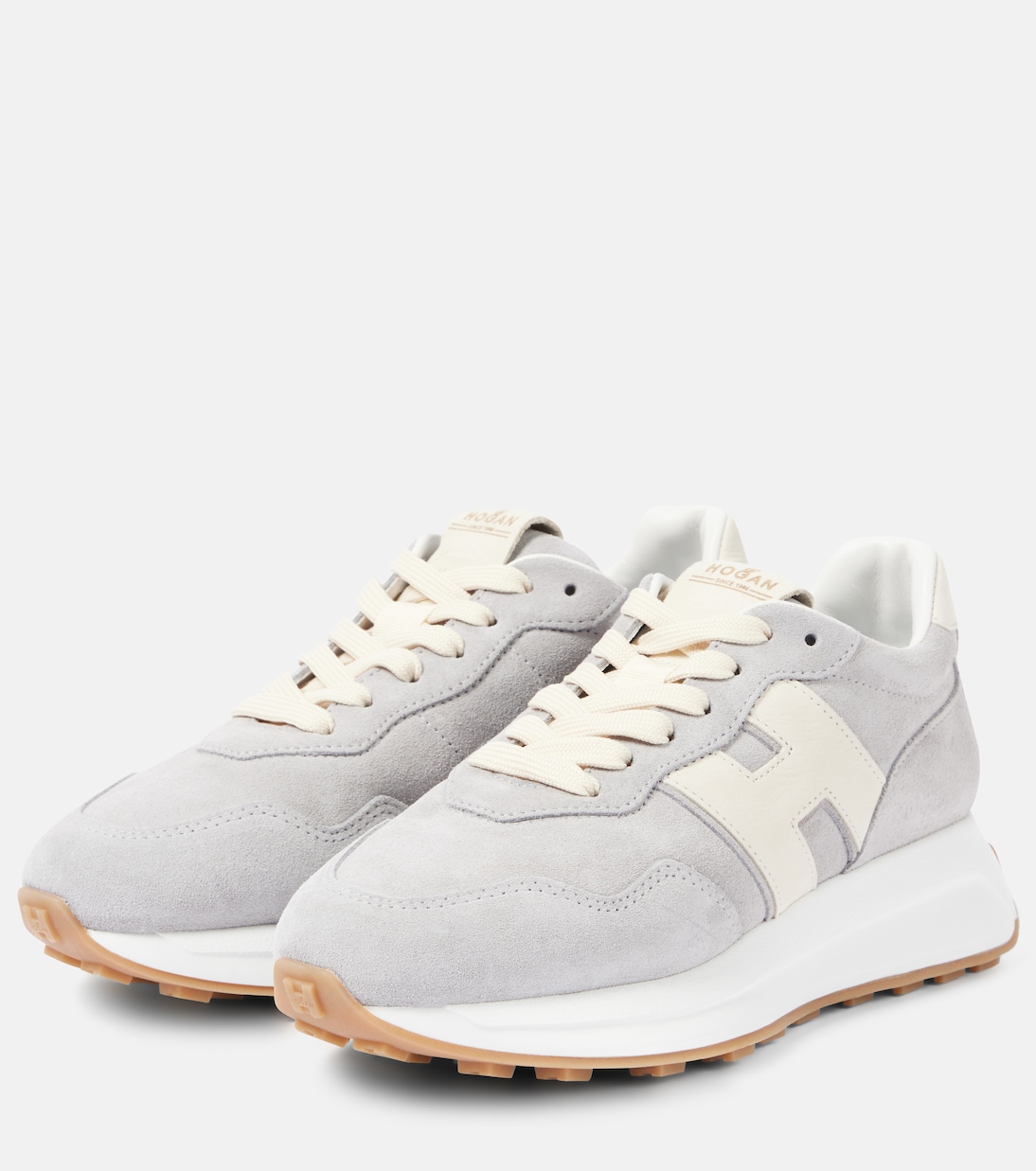 Sneakers H Patch aus Veloursleder | Hogan