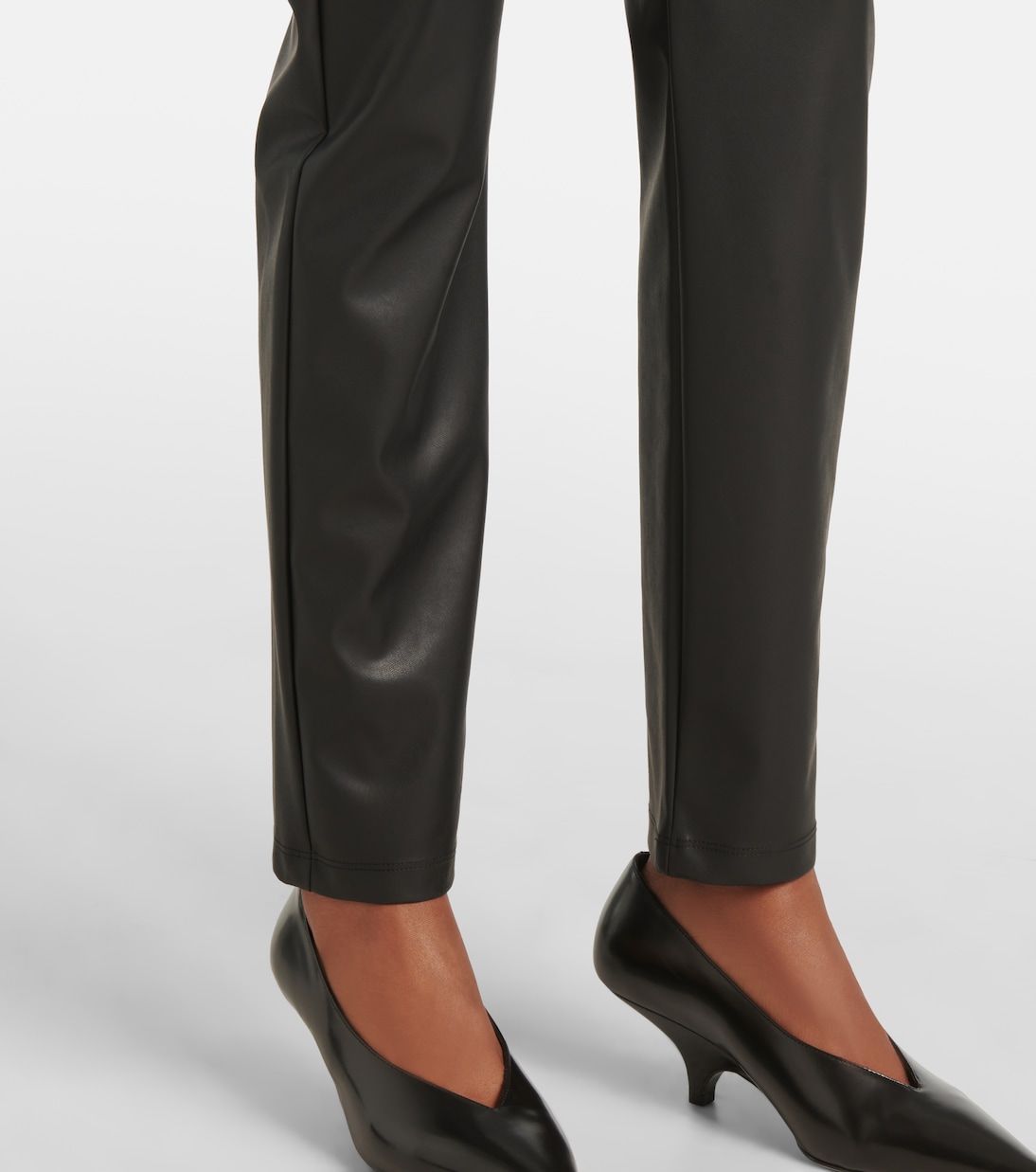 Schmale Hose Rodano aus Lederimitat | Max Mara