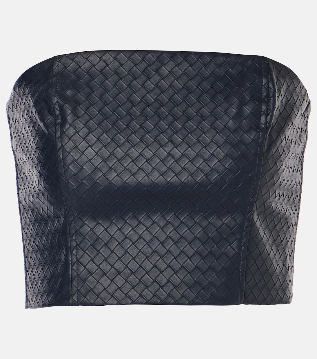 Cropped-Top aus Lederimitat | Rotate