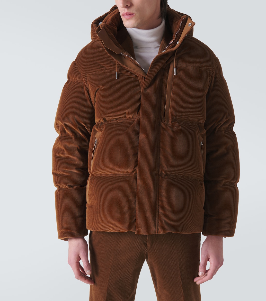 Piumino in velluto di cotone e cashmere | Zegna