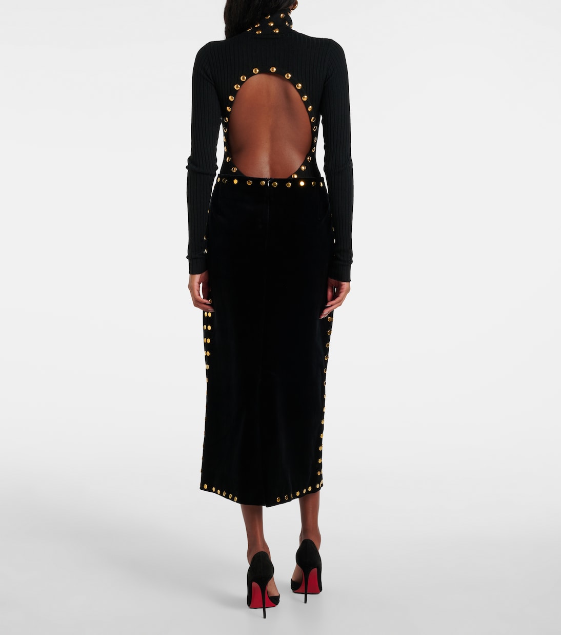 Jupe midi Evn en velours | Dodo Bar Or