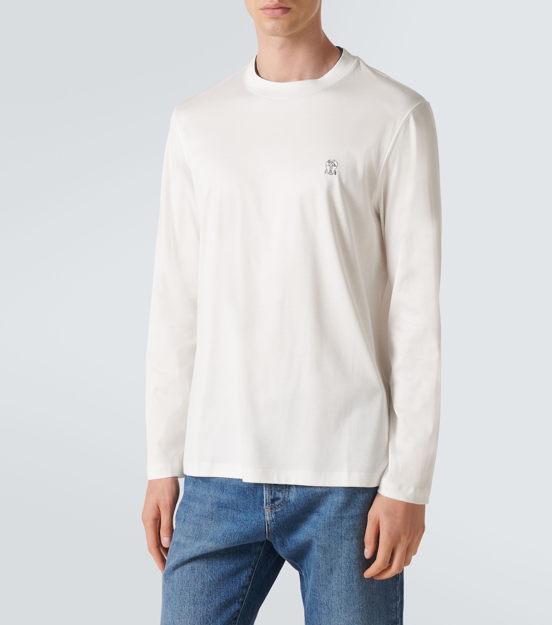 Longsleeve aus Baumwolle | Brunello Cucinelli
