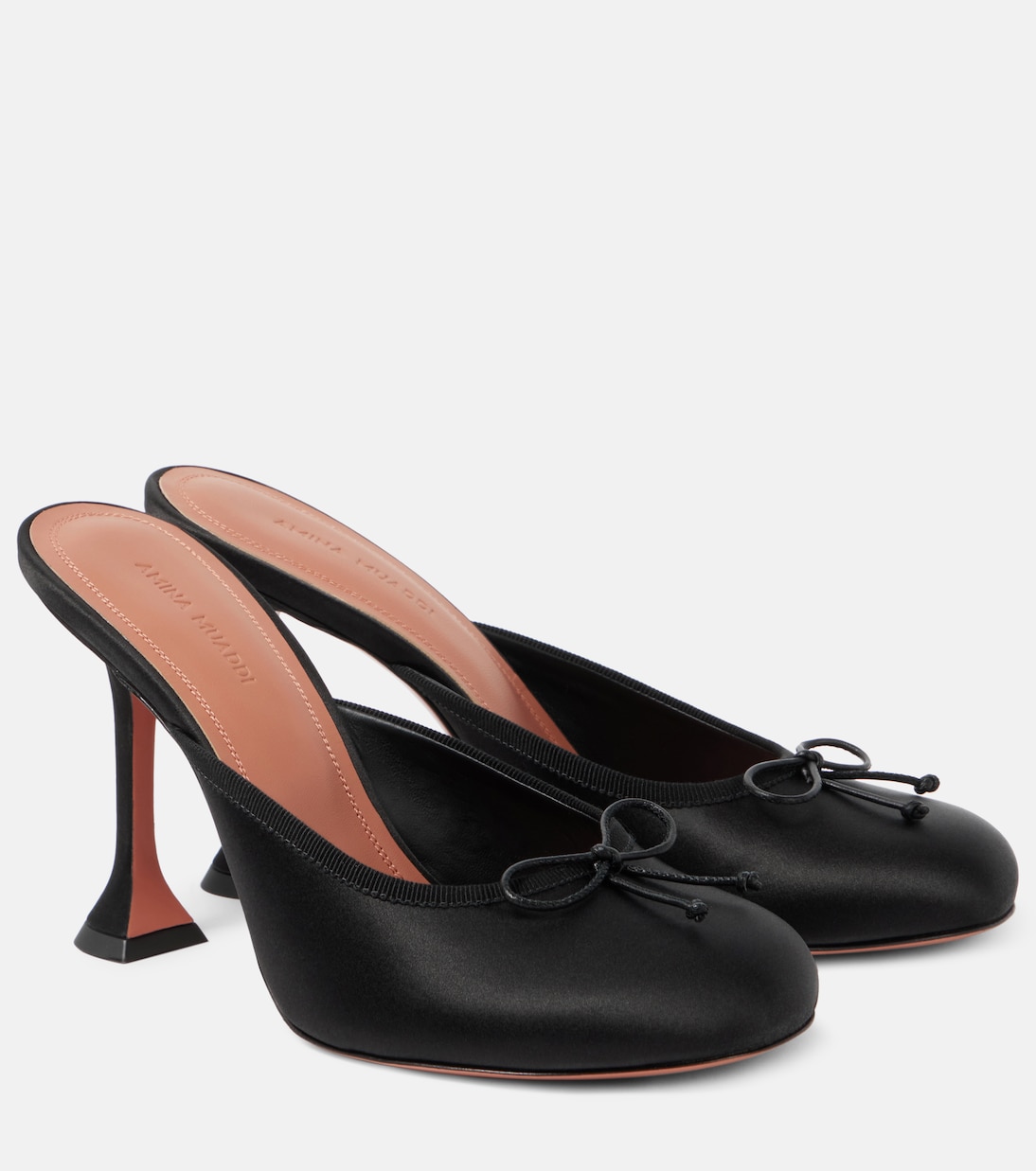Mules Lila 95 in raso | Amina Muaddi