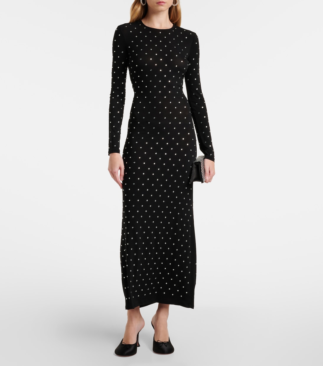 Mules Lila 95 in raso | Amina Muaddi