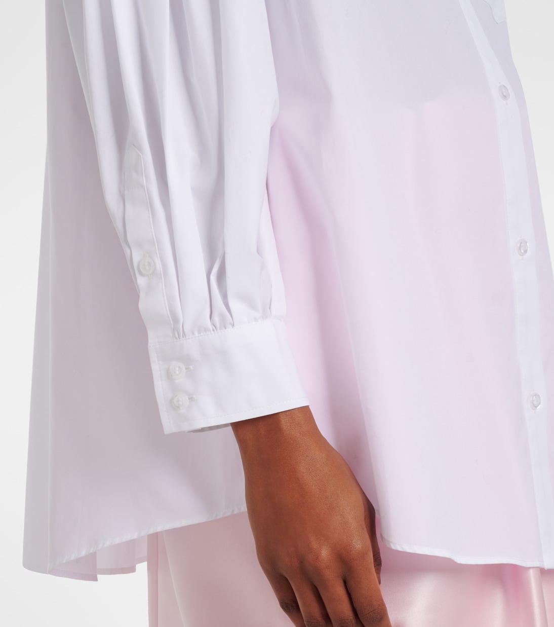 Camicia in cotone con applicazioni floreali | Simone Rocha