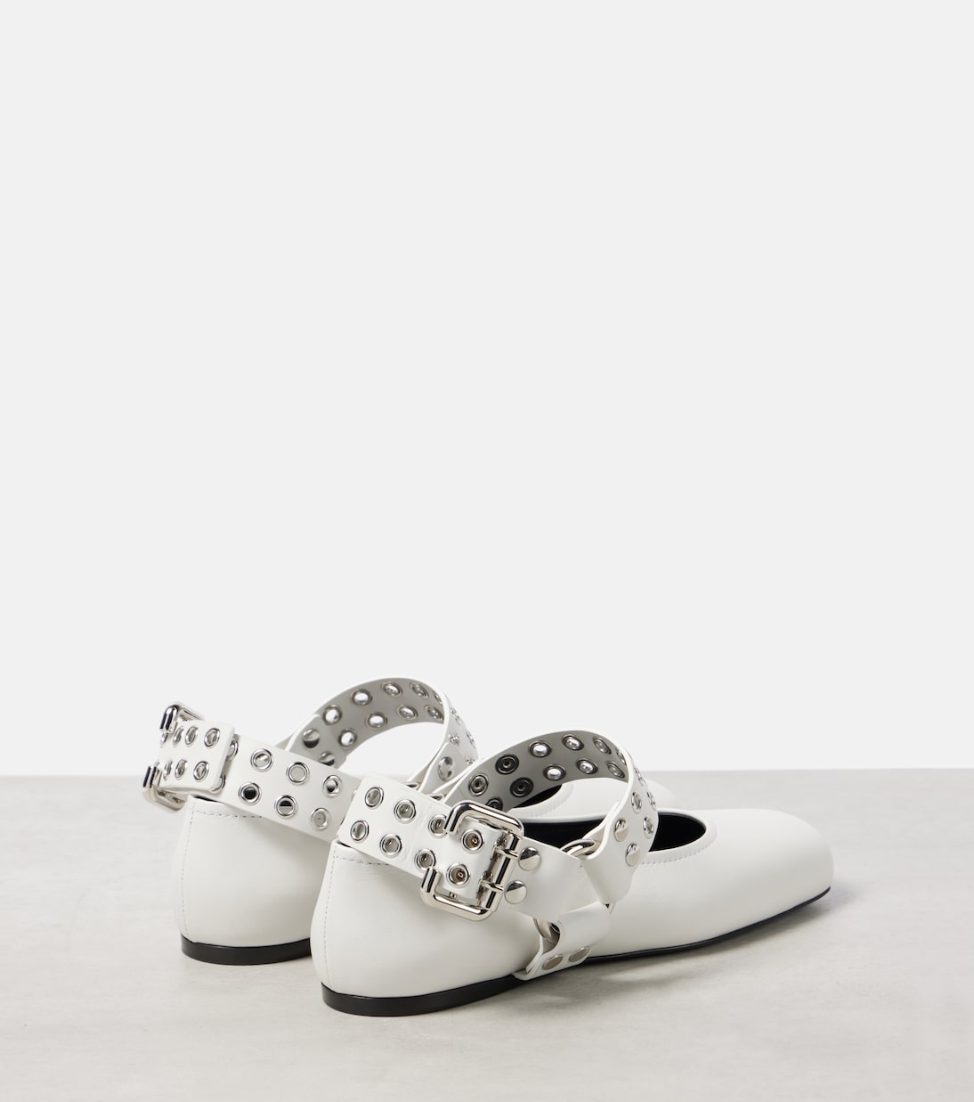 Ballerine in pelle con borchie | Alaïa