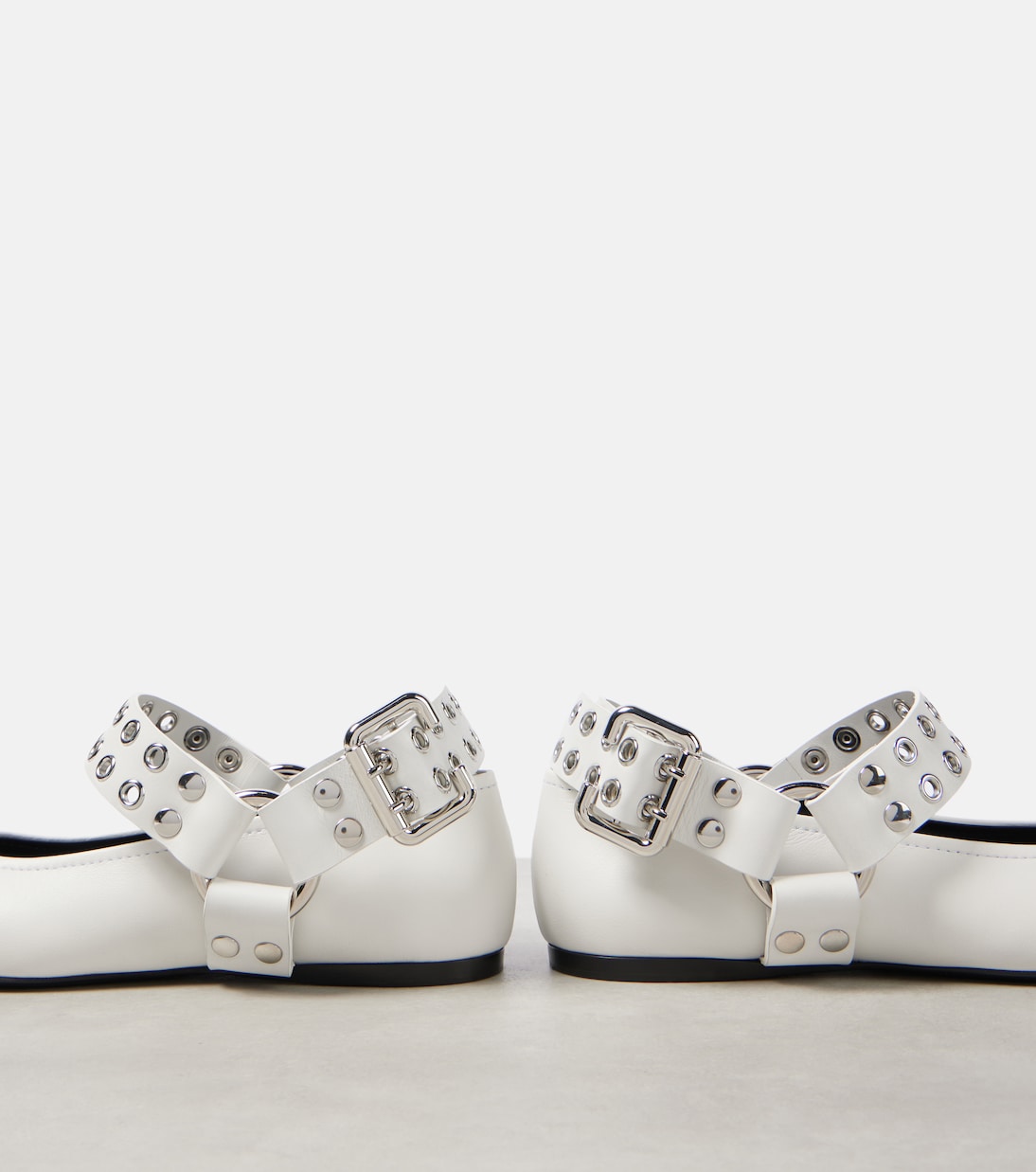 Ballerine in pelle con borchie | Alaïa