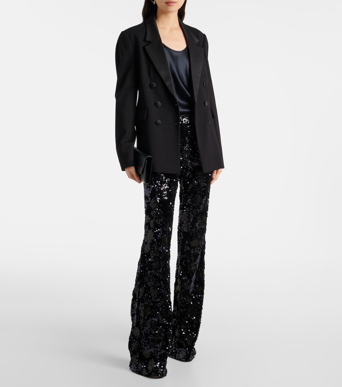 Pantalon évasé à taille haute à sequins | Dorothee Schumacher