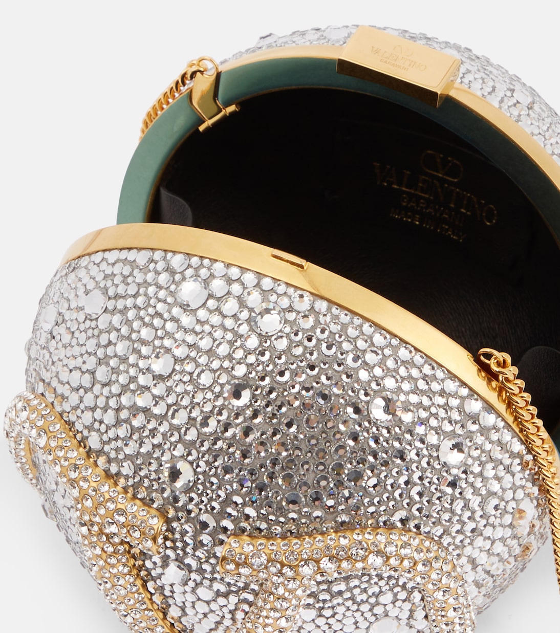 VLogo Signature Mini embellished crossbody bag | Valentino Garavani