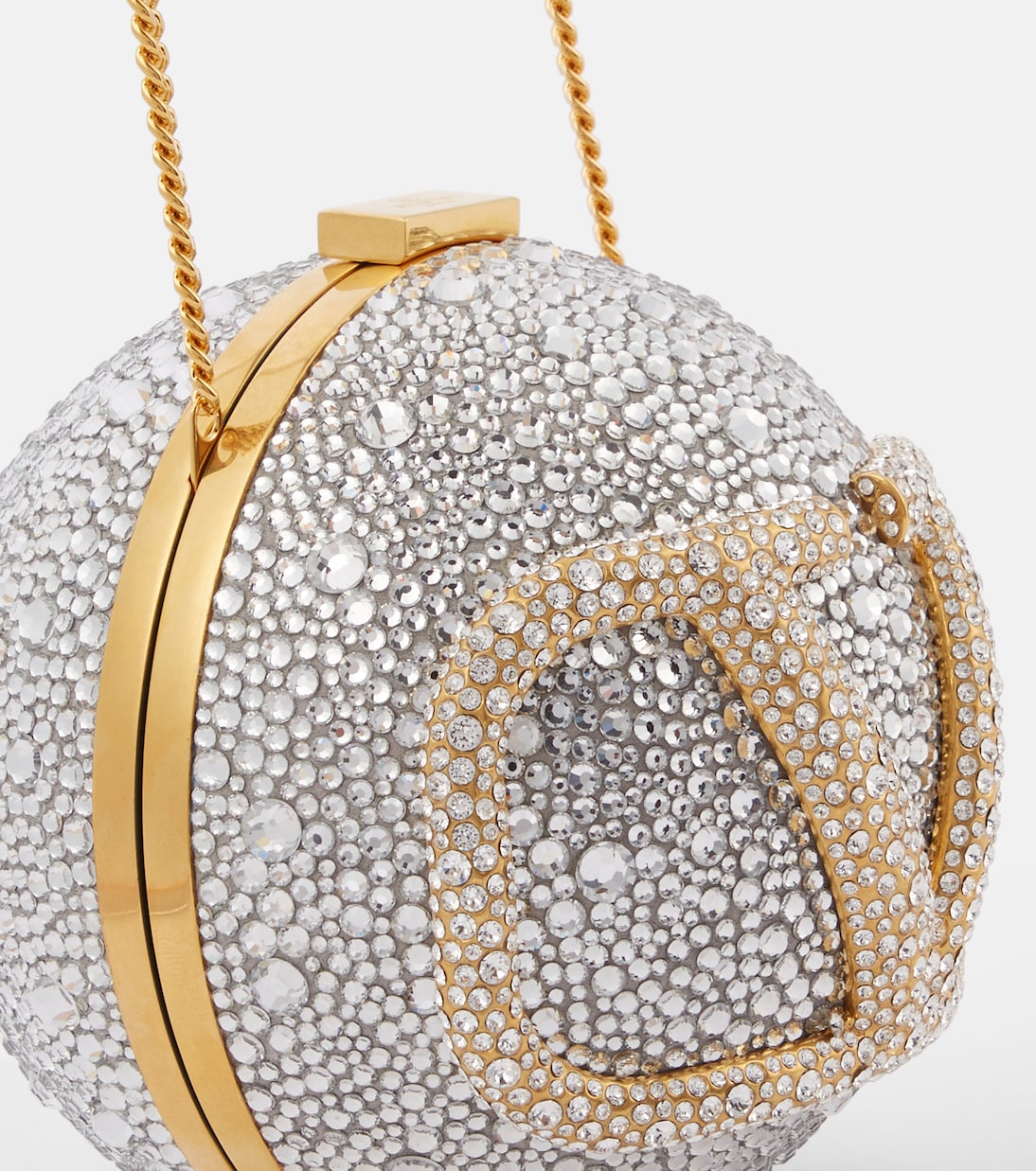 VLogo Signature Mini embellished crossbody bag | Valentino Garavani