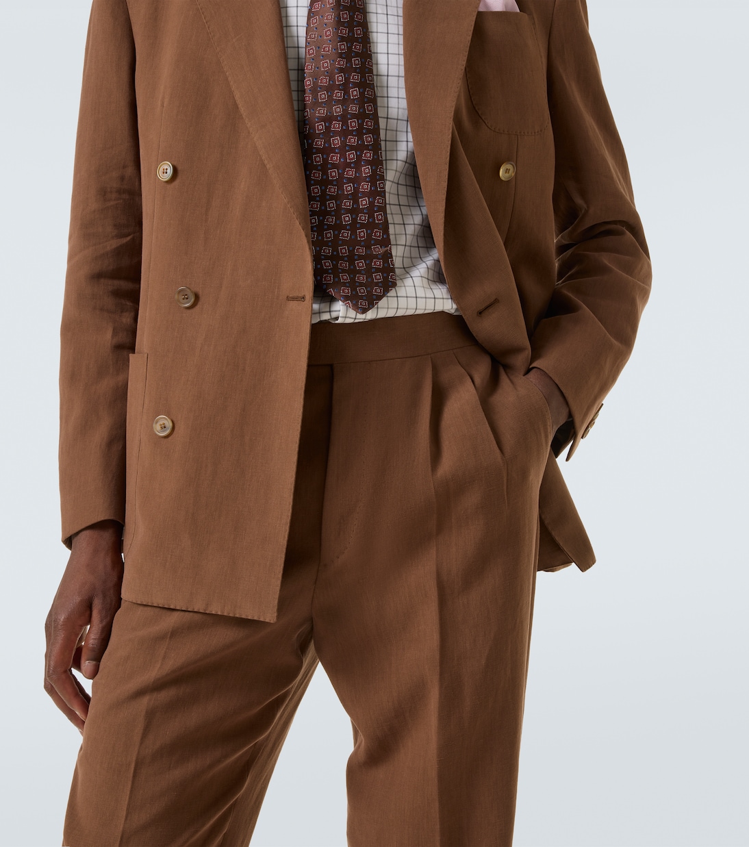Pantaloni tapered in lino | Dunhill