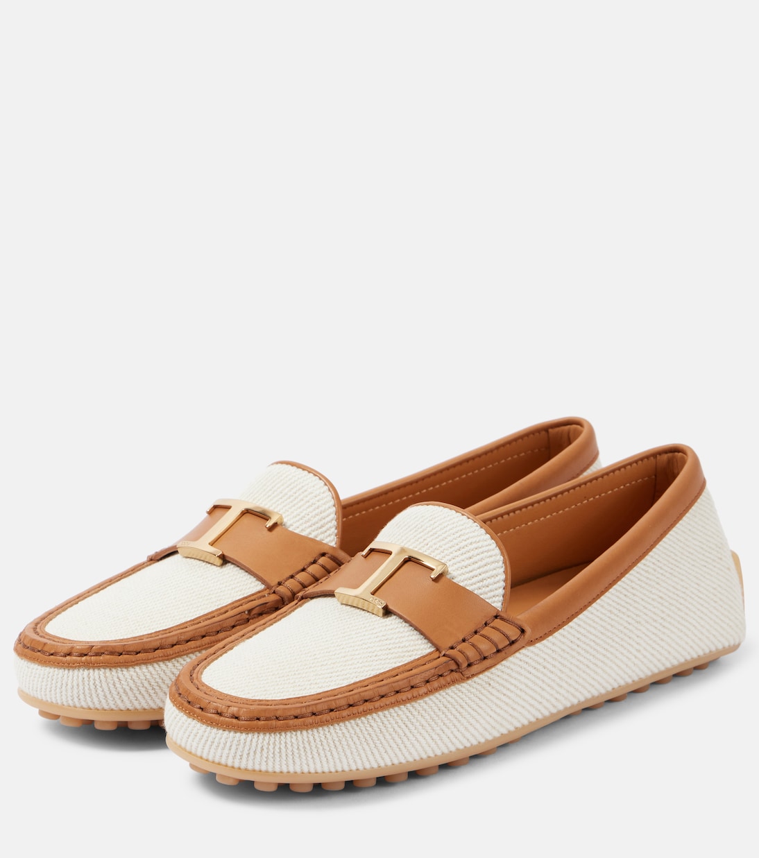 Mokassins City Gommino aus Canvas und Leder | Tod's