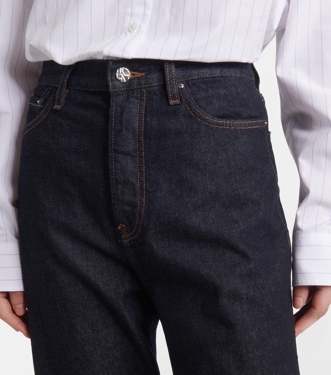 Jeans regular a vita media | Toteme