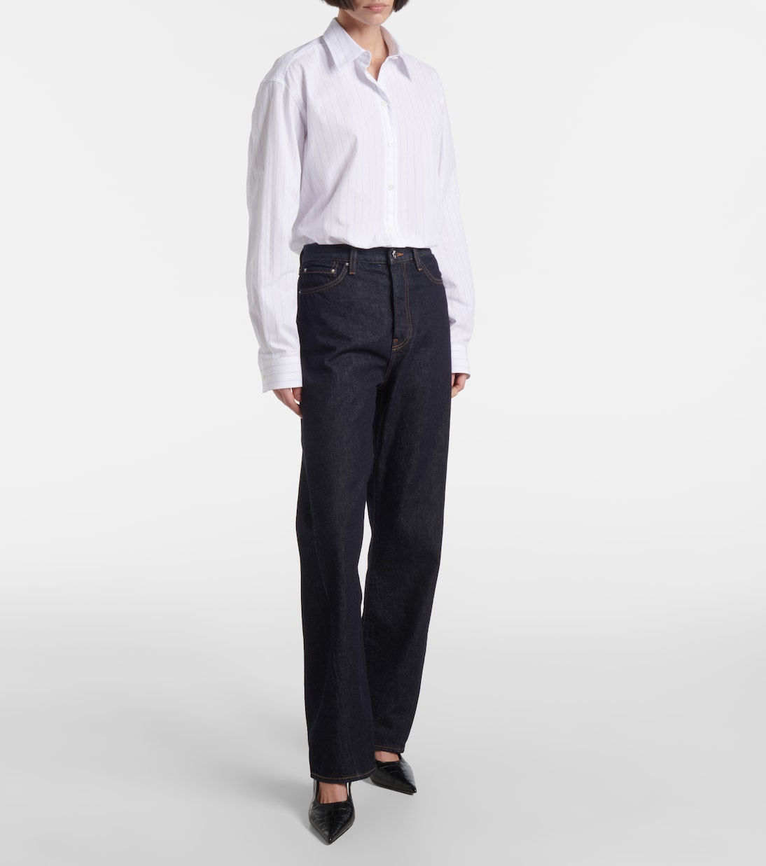 Jeans regular a vita media | Toteme