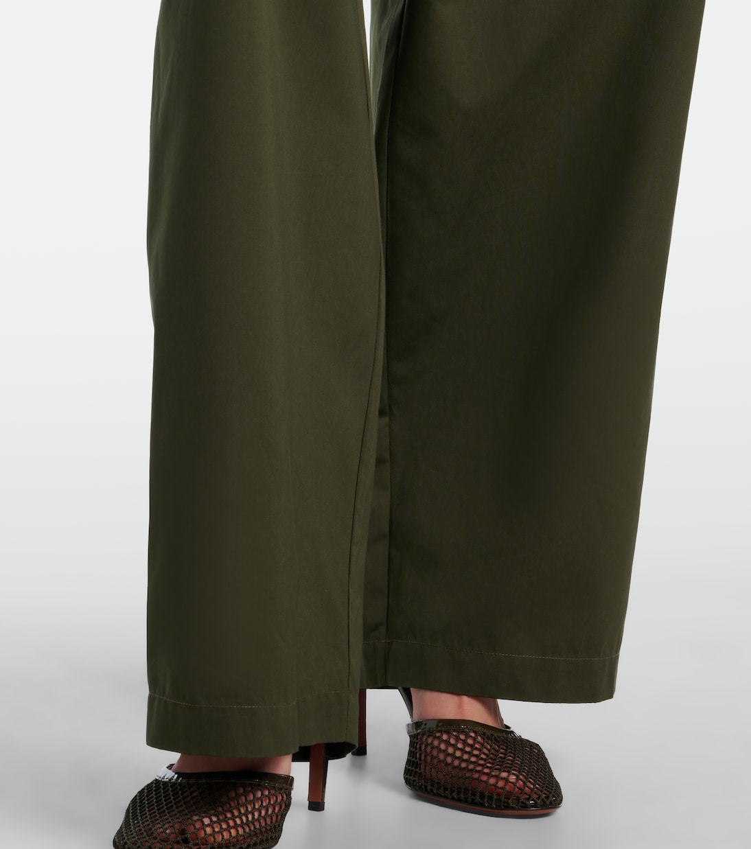 Peplum cotton tapered pants | Alaïa