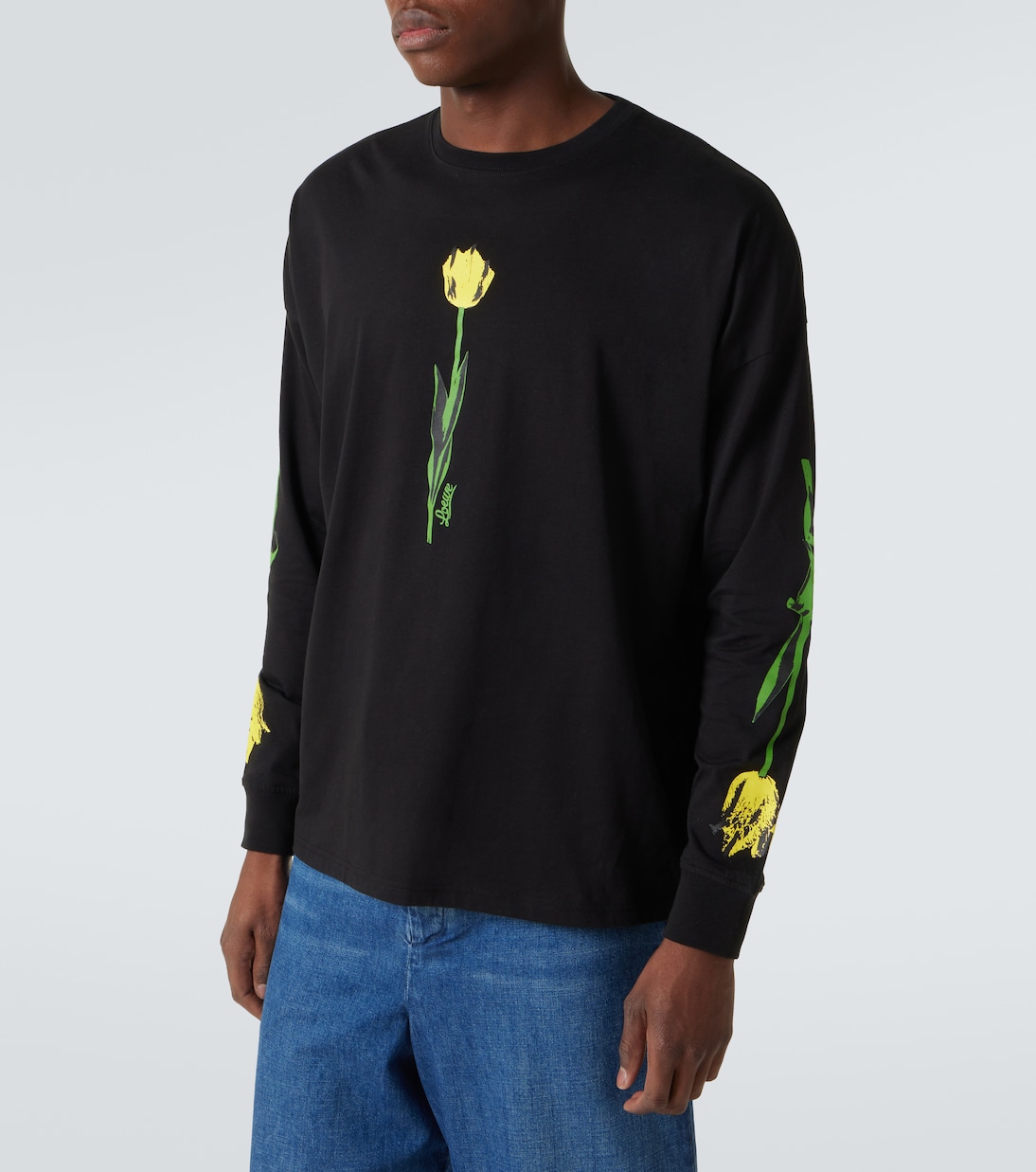 T-shirt Paula's Ibiza en coton à fleurs | Loewe