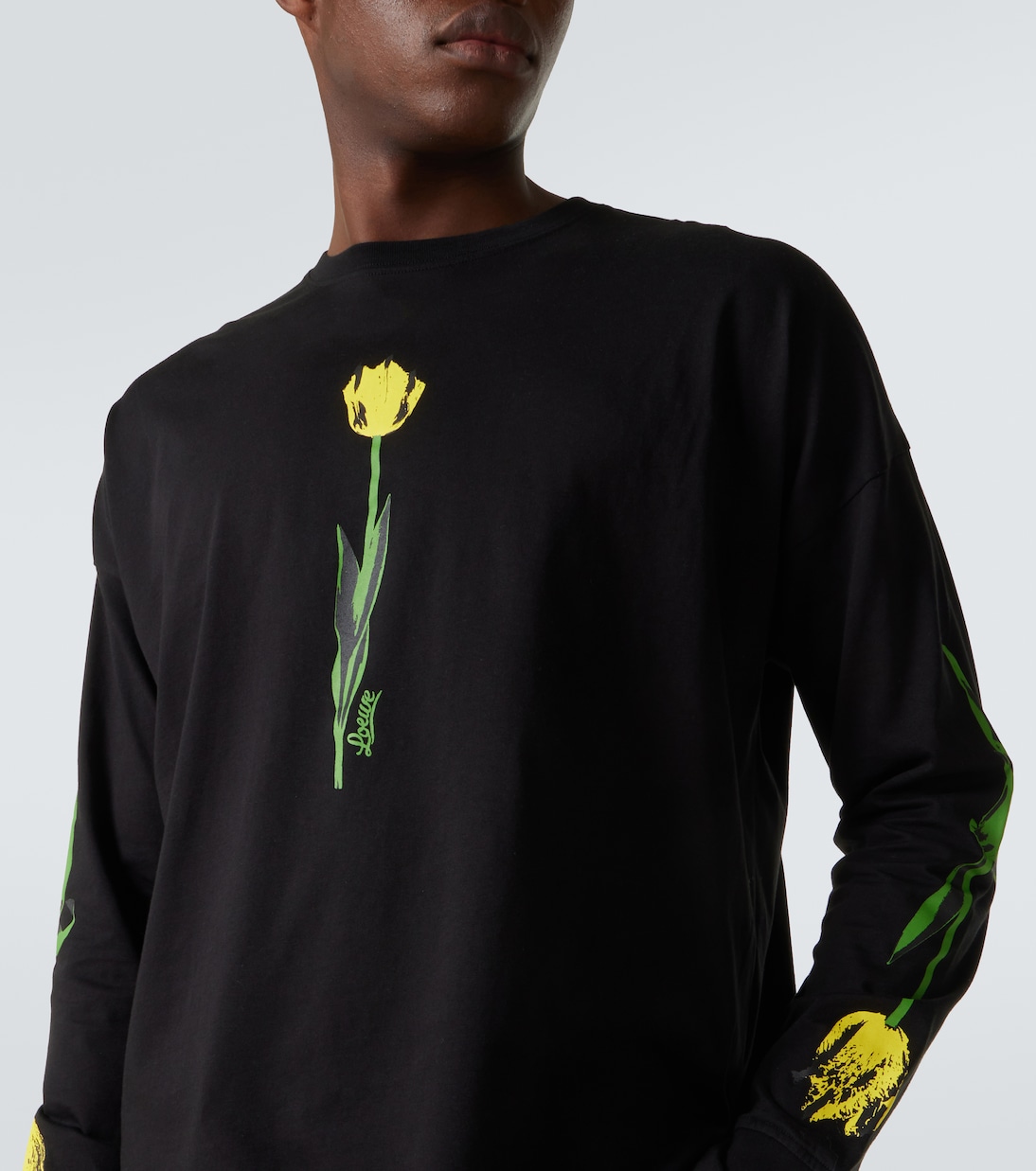 T-shirt Paula's Ibiza en coton à fleurs | Loewe