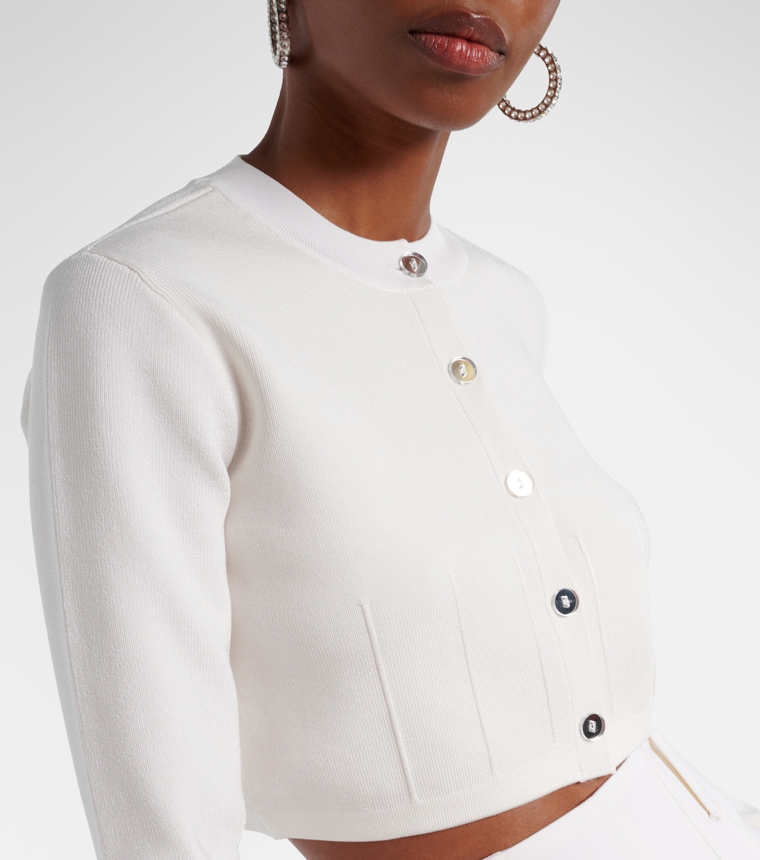 Atalanta cropped cardigan | Galvan