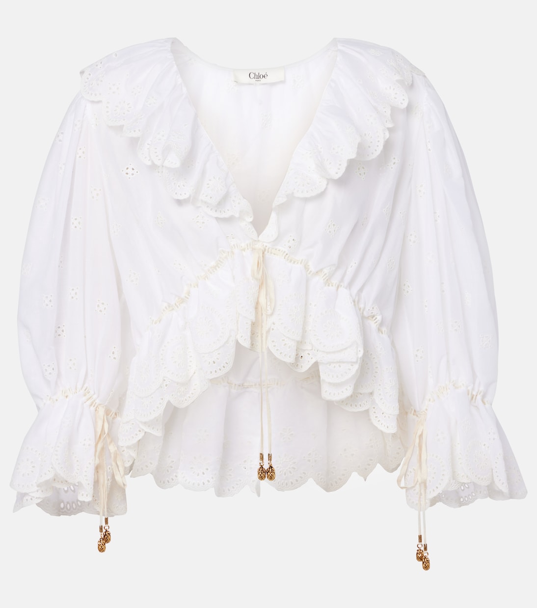 Bestickte Bluse aus Baumwolle | Chloé