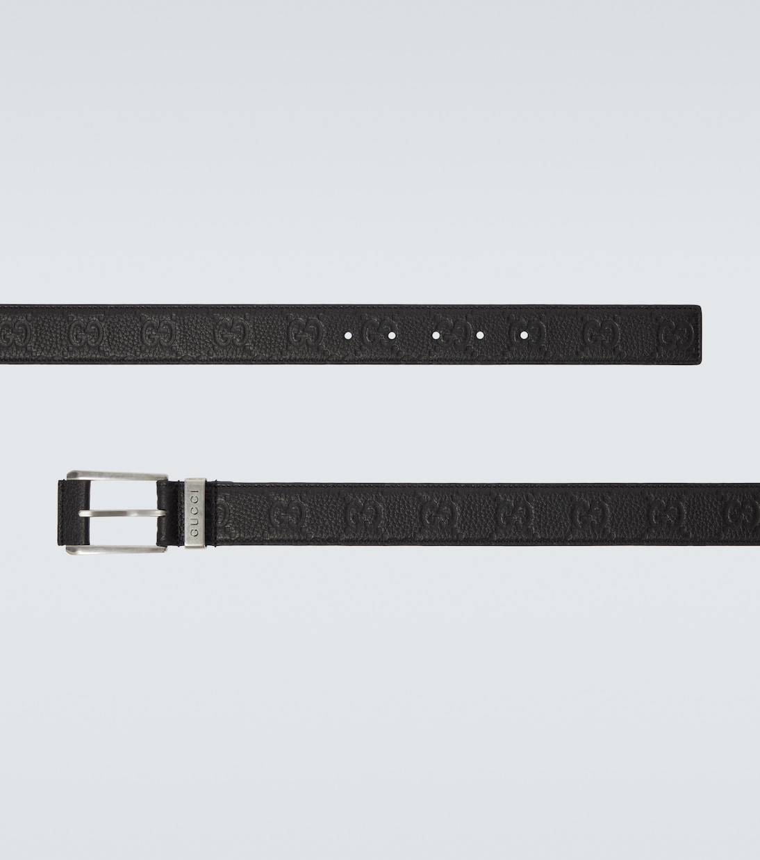 GG debossed leather belt | Gucci