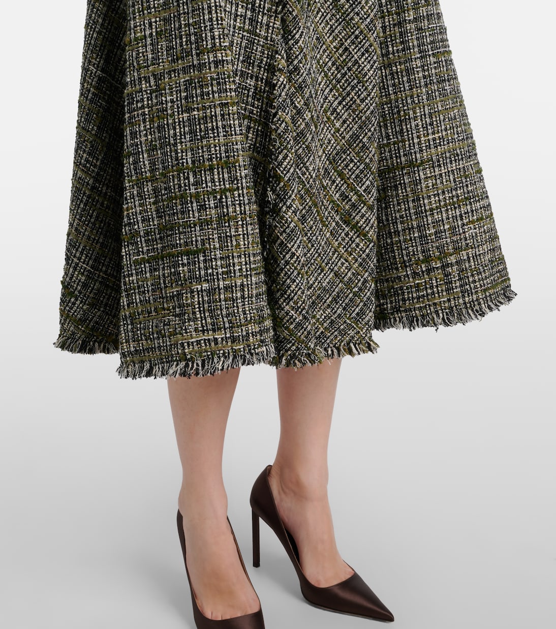 Draped tweed midi dress | Erdem