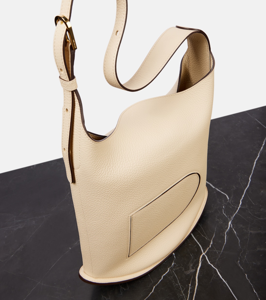 Bolso al hombro Pin MM de piel | Delvaux