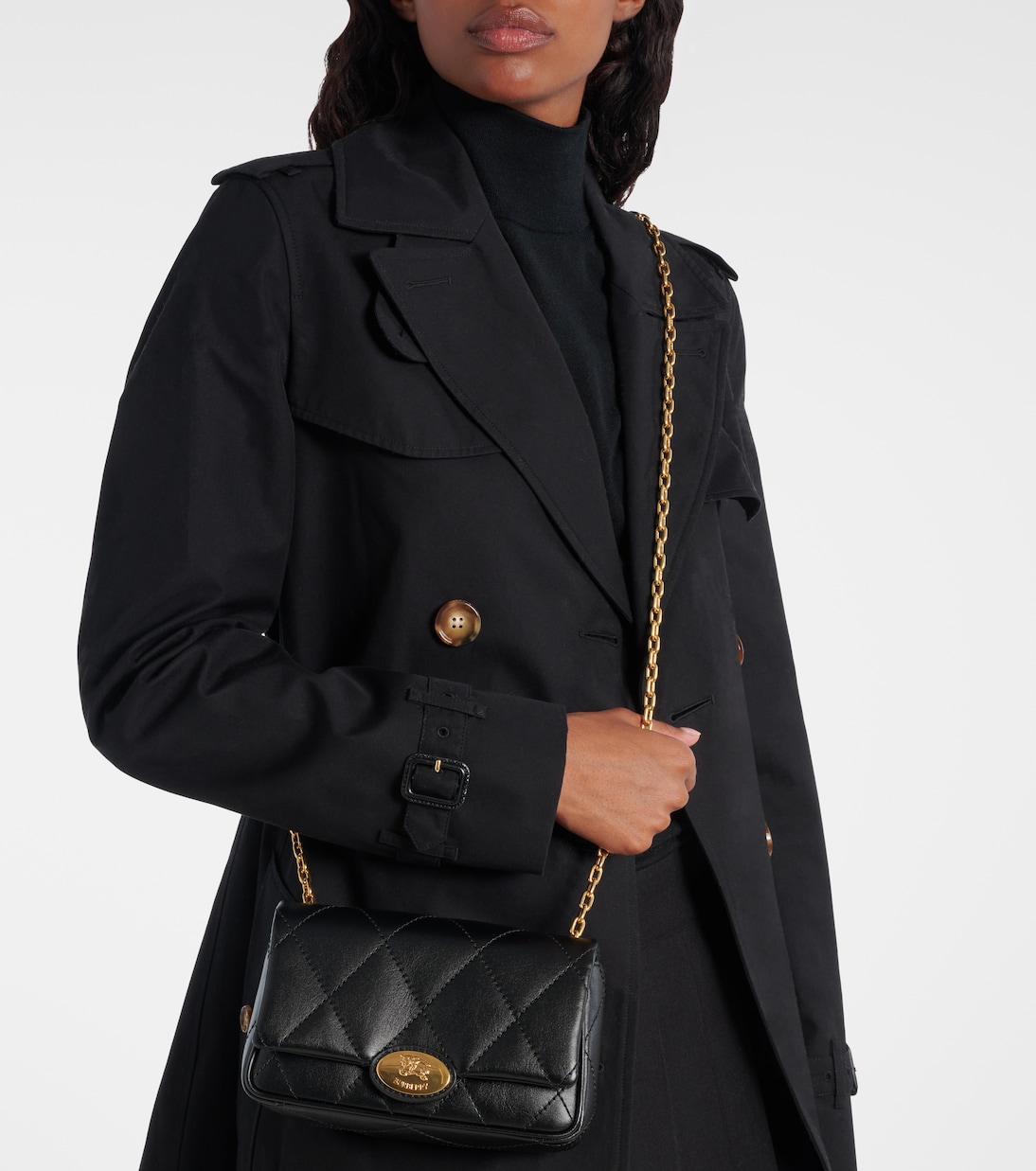 Small quilted leather shoulder bag | Burberry