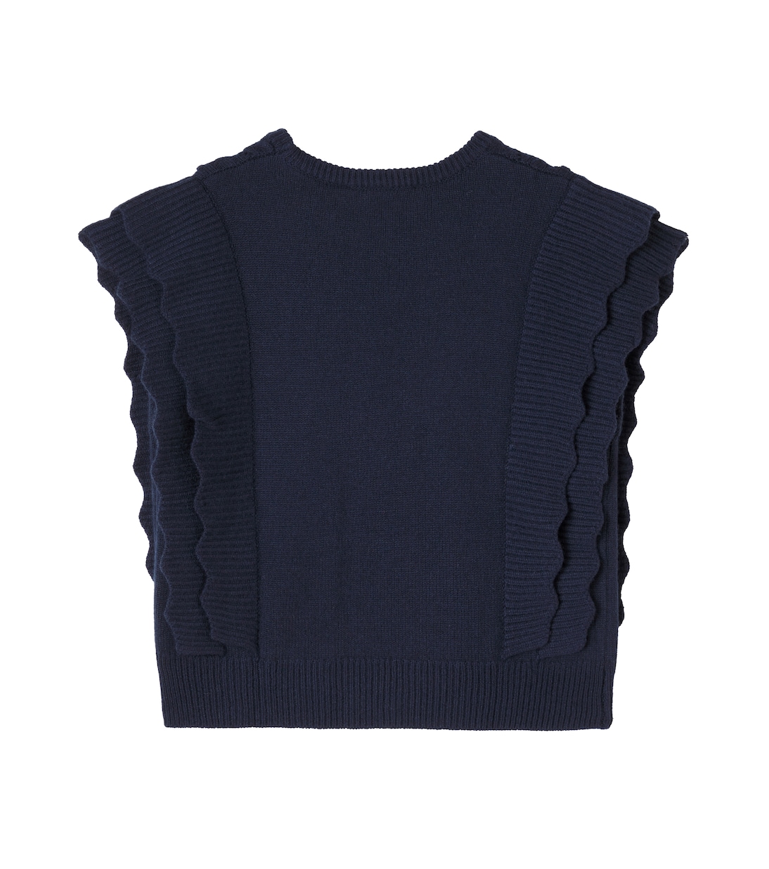 Gilet in maglia con volant | Tartine et Chocolat