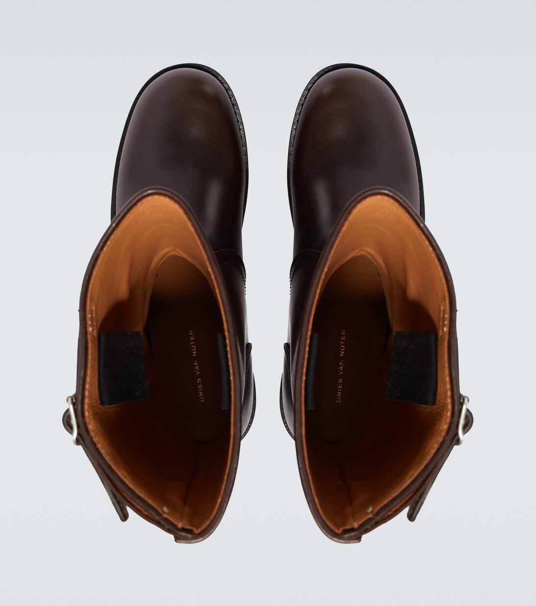 Leather biker boots | Dries Van Noten