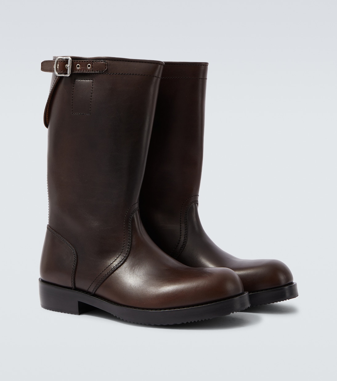 Leather biker boots | Dries Van Noten
