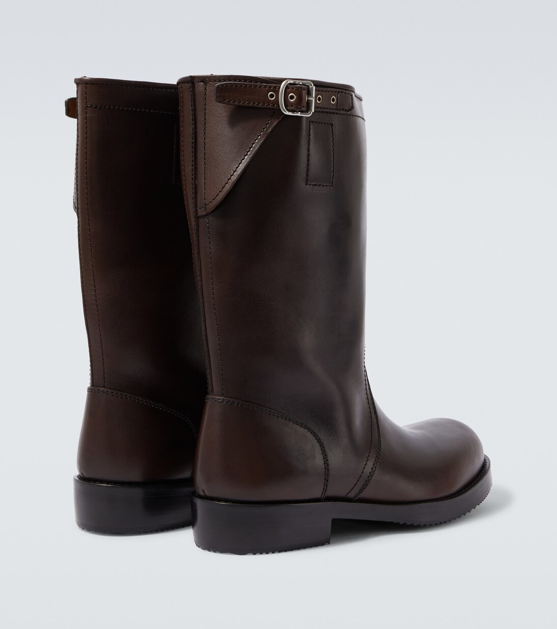 Leather biker boots | Dries Van Noten