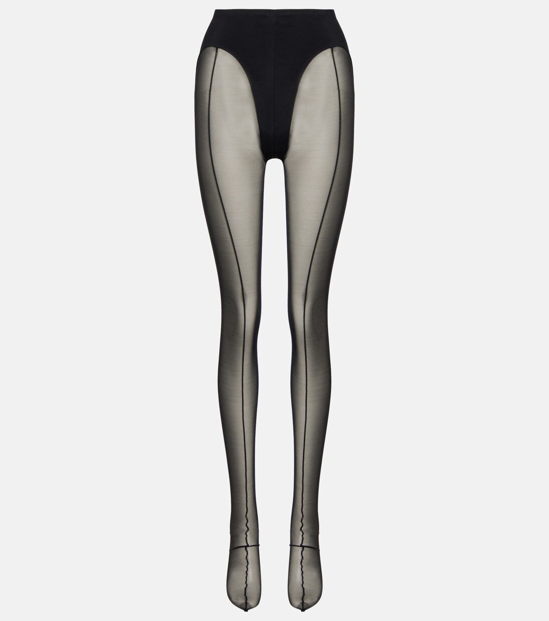 re/edit sheer tulle tights | Mugler