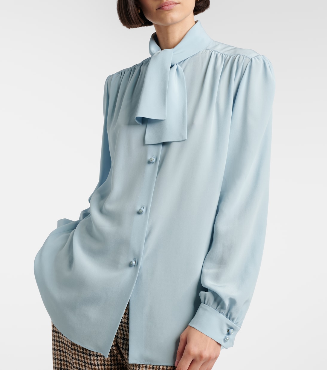 Chemise en crêpe de Chine de soie | Valentino