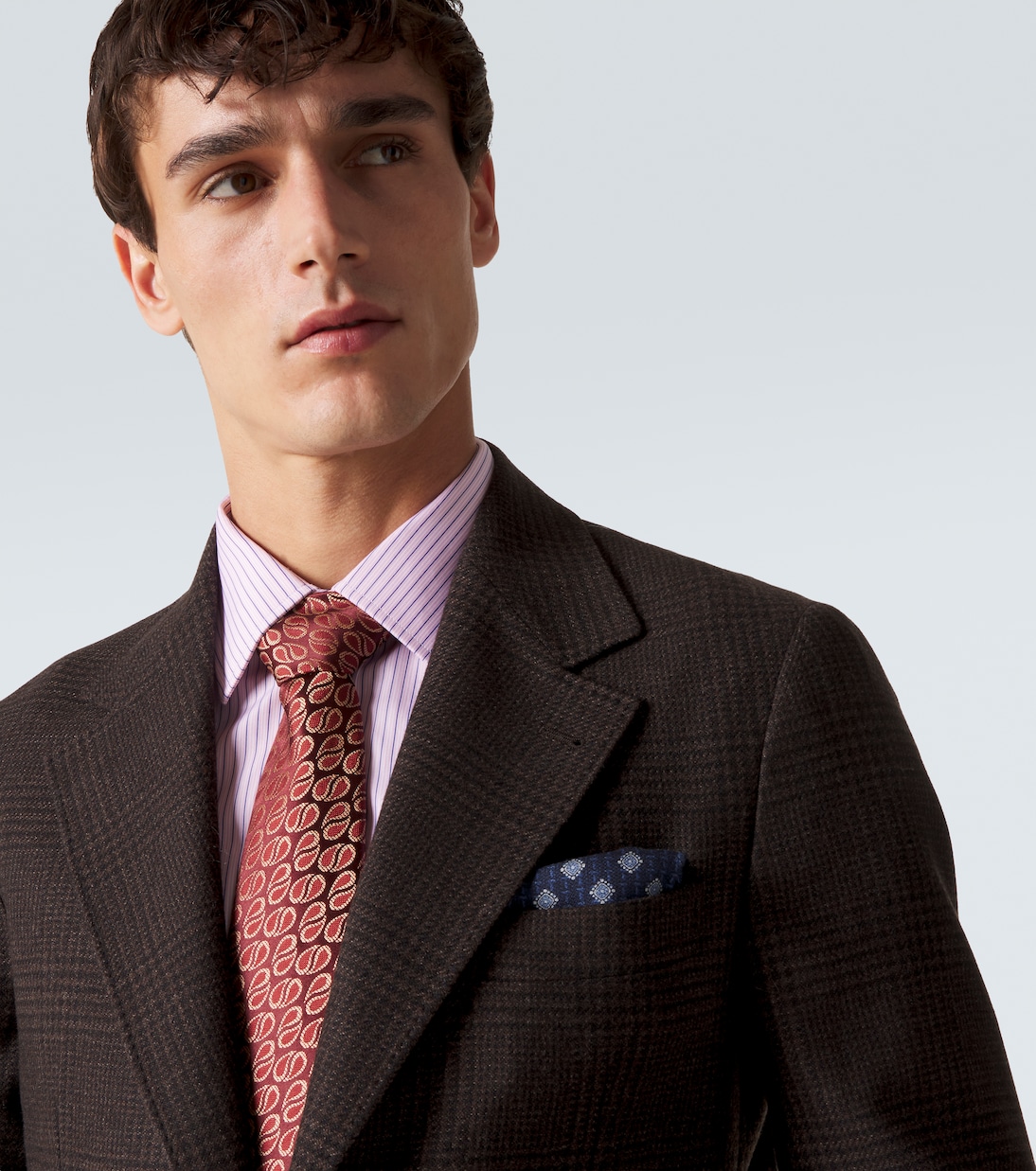 Cravate en jacquard de soie | Charvet