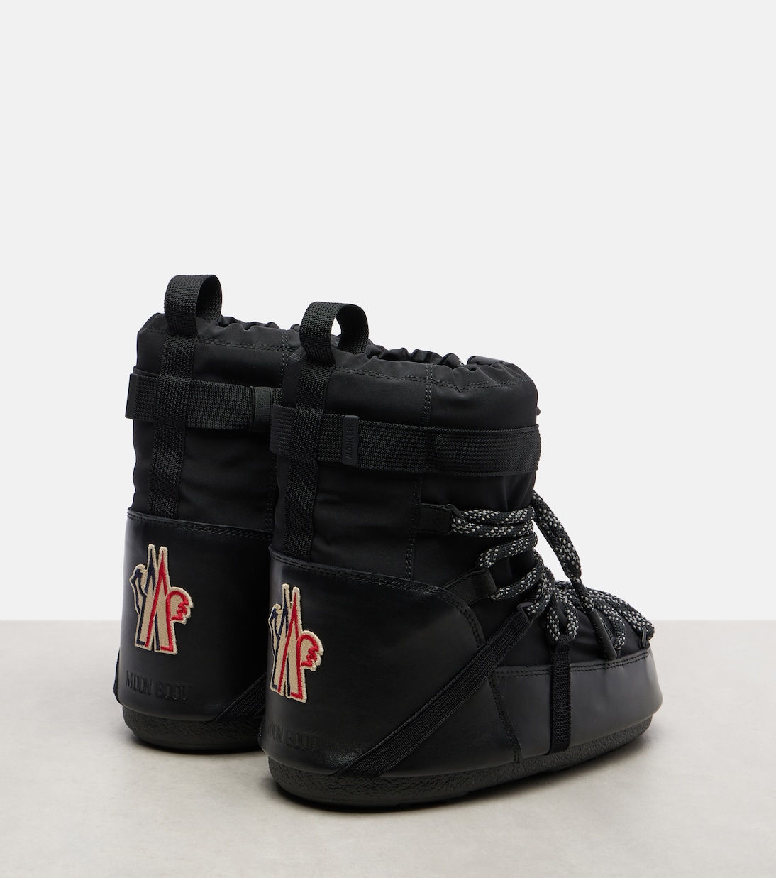 x Moon Boot Icon Low Gaiter 레더 트리밍 스노우 부츠 | Moncler Grenoble