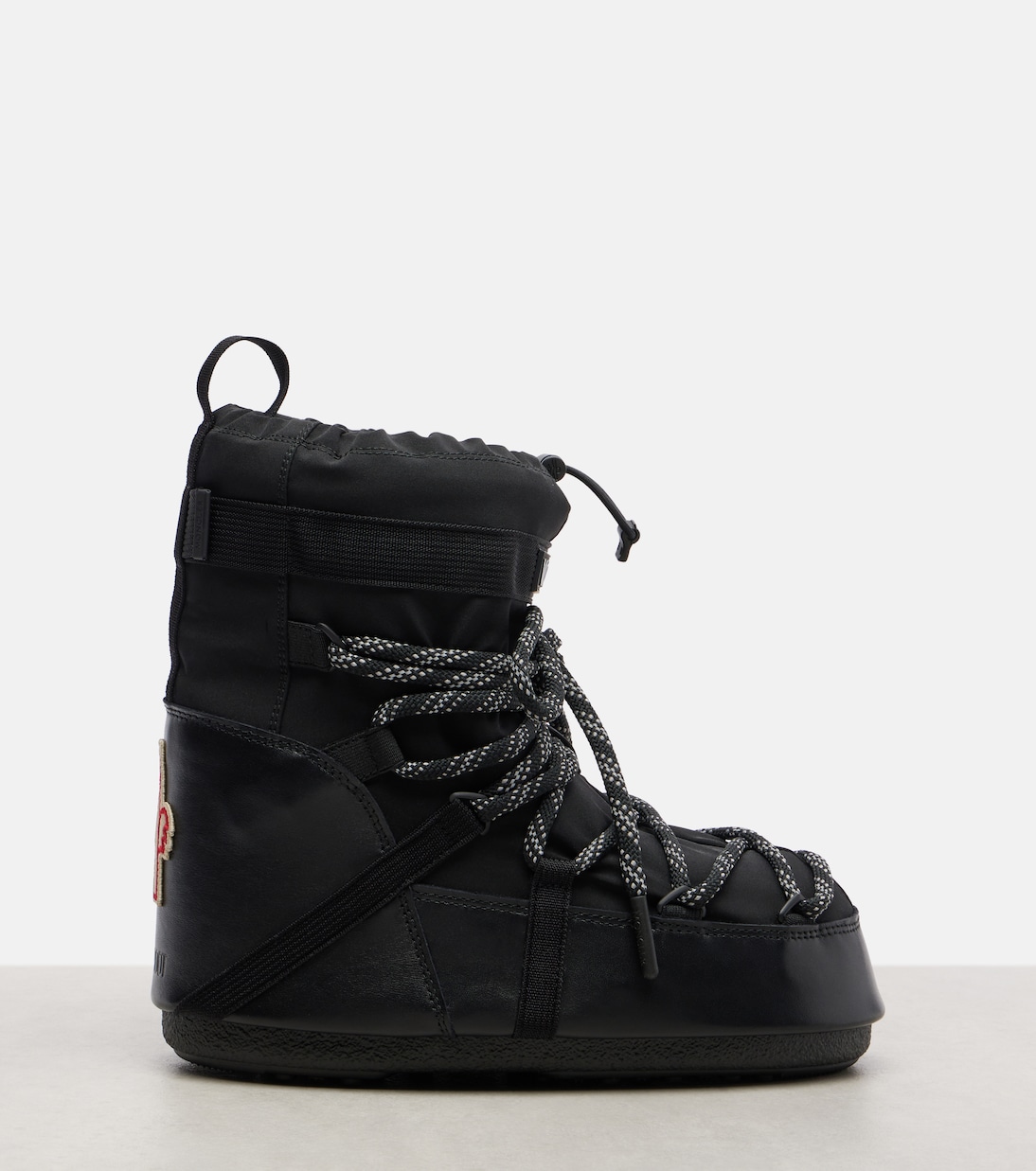 x Moon Boot Icon Low Gaiter 레더 트리밍 스노우 부츠 | Moncler Grenoble