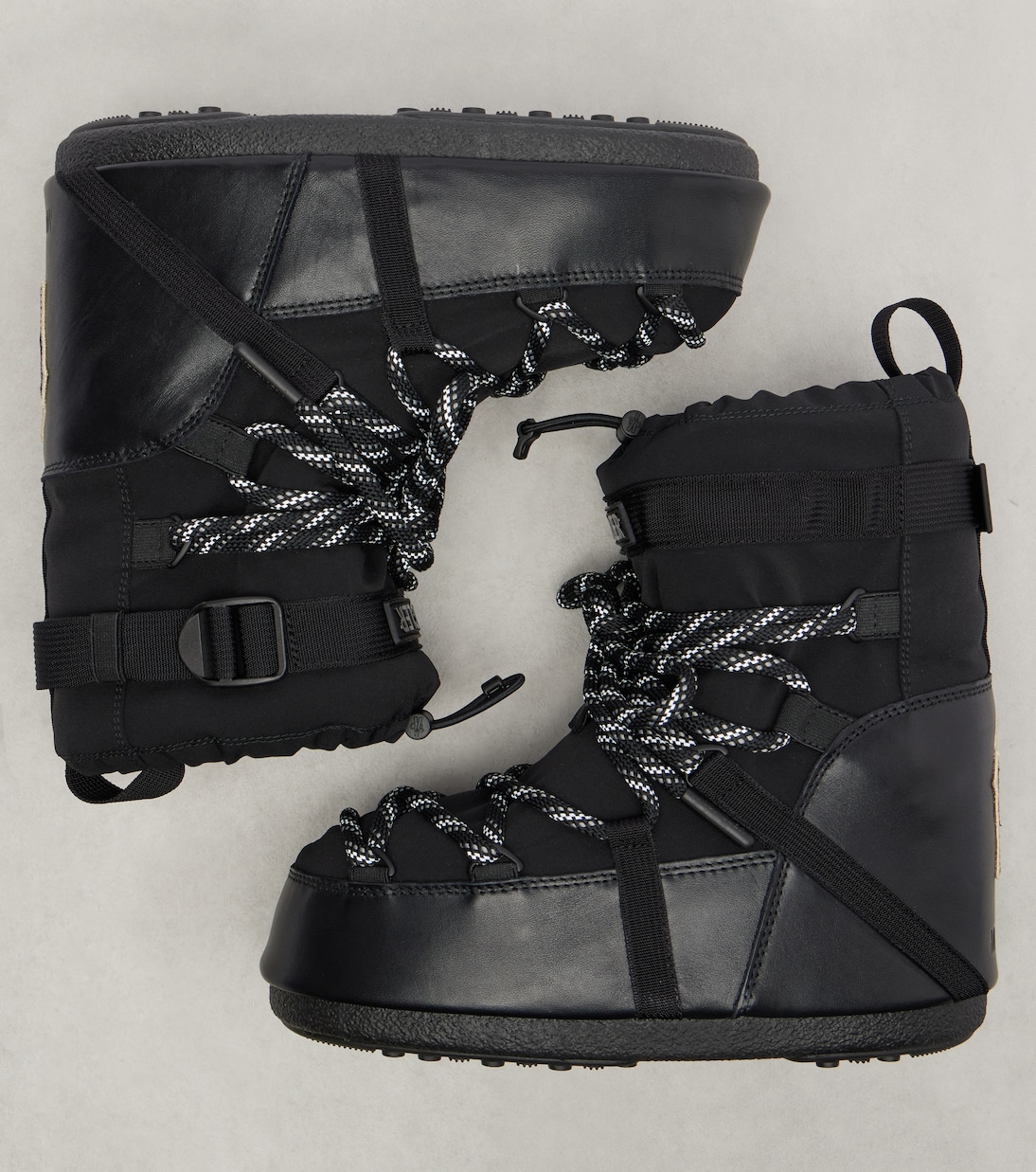x Moon Boot Icon Low Gaiter 레더 트리밍 스노우 부츠 | Moncler Grenoble