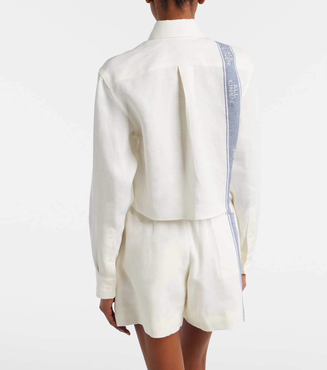 크롭 리넨 셔츠 | JW Anderson