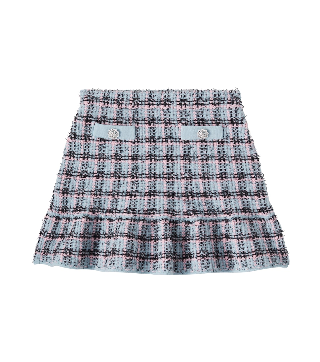 Checked cotton-blend tweed skirt | Self-Portrait Kids