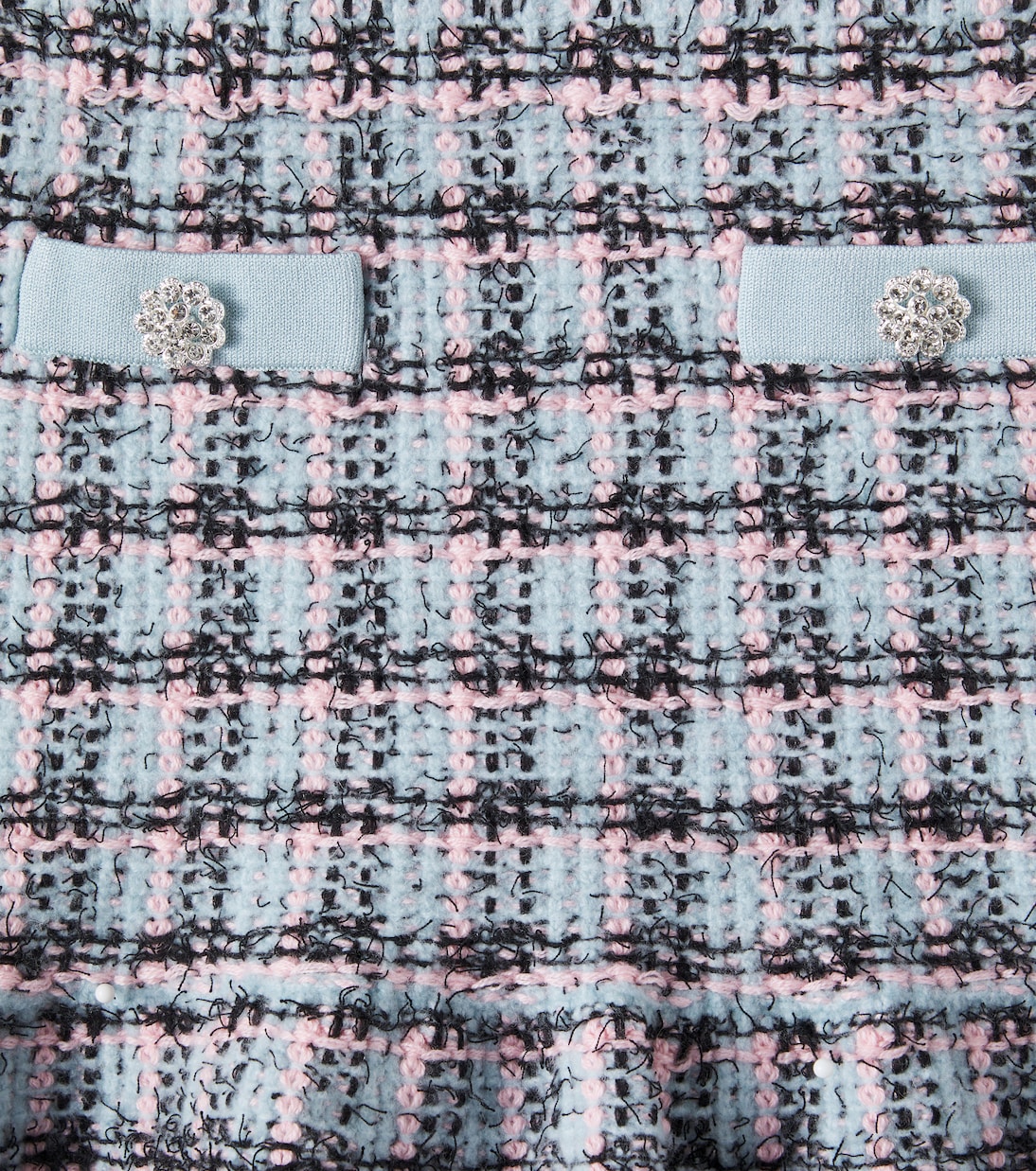 Checked cotton-blend tweed skirt | Self-Portrait Kids