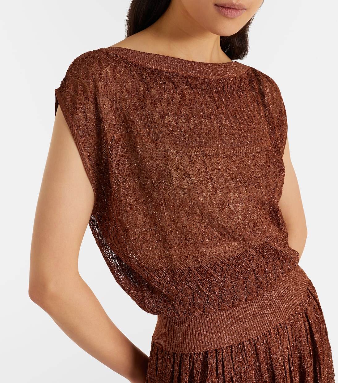 Awaken lamé lace top | Zimmermann