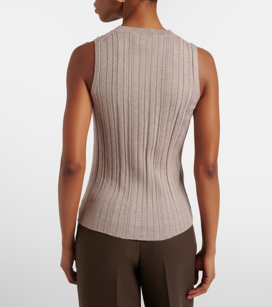 Cotton, silk, and cashmere tank top | Jardin des Orangers