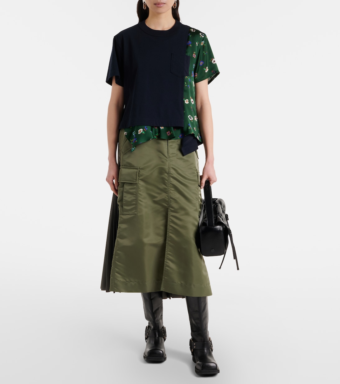 Floral cotton top | Sacai