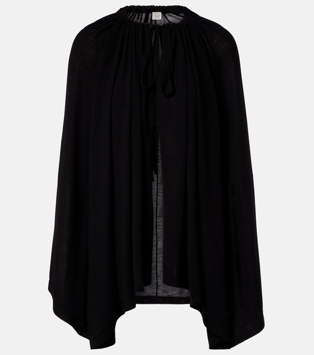 Wool and silk jersey cape | Toteme