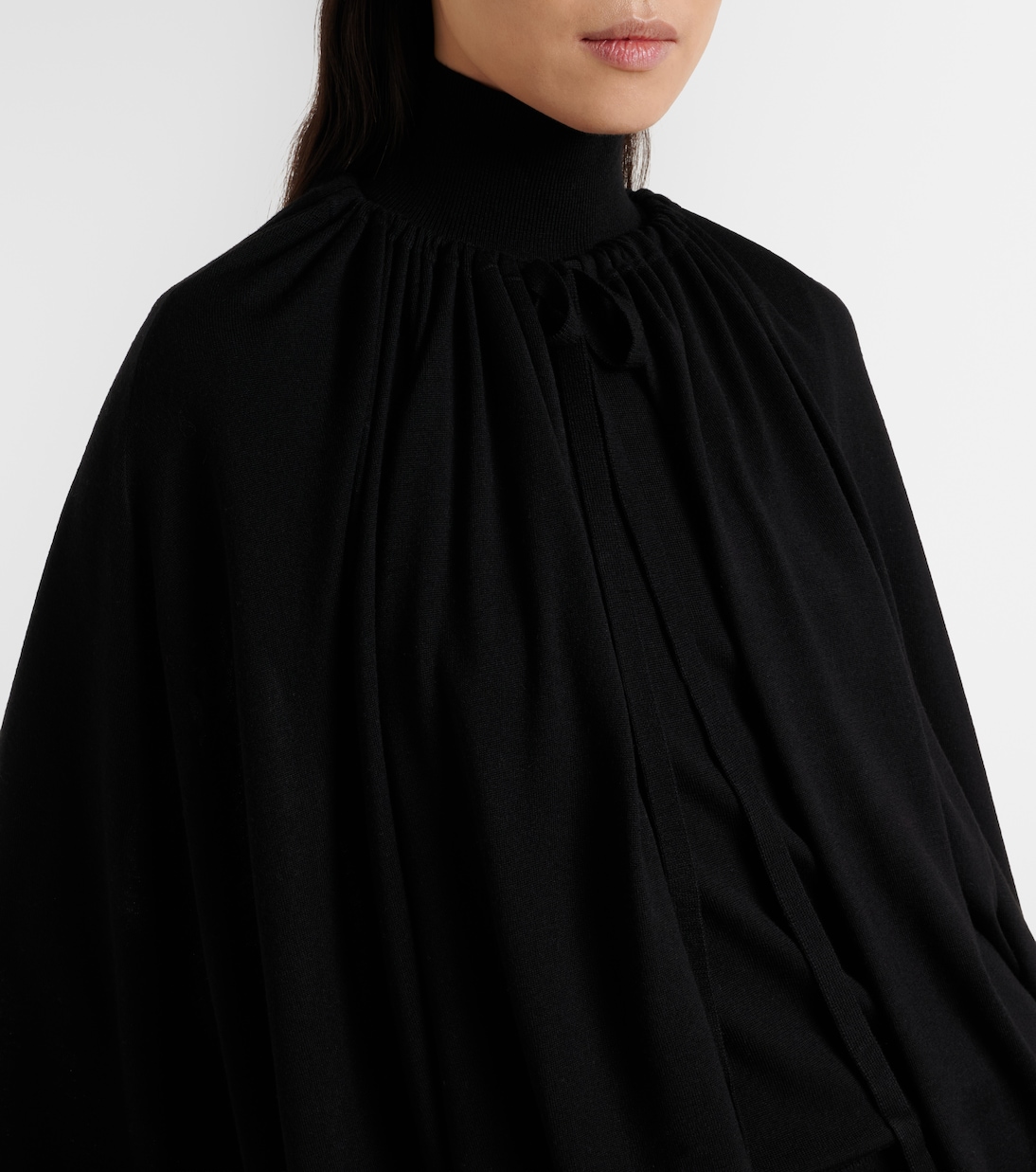 Wool and silk jersey cape | Toteme