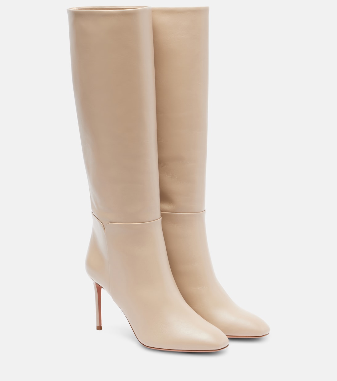 Sellier 85 leather knee-high boots | Aquazzura